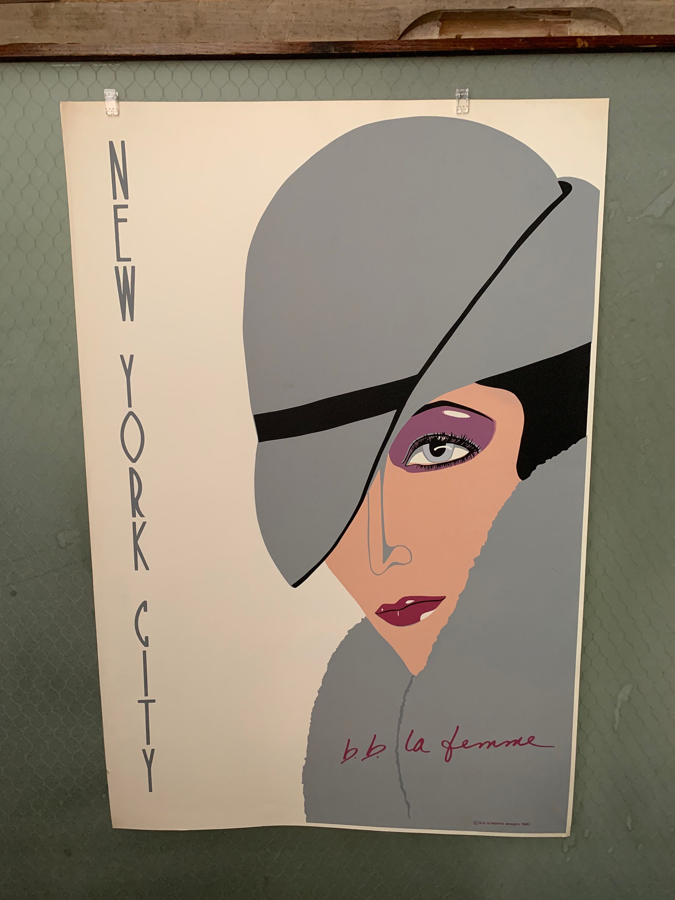 1980s Bb La Femme Serigraph Poster - Etsy