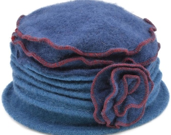 Vintage vibe revived: women's wool vintage cloche hat - embrace timeless fashion with a touch of nostalgia