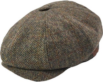 Gorra Newsboy clásica en forma de espiga multicolor: estilo atemporal con un toque de elegancia