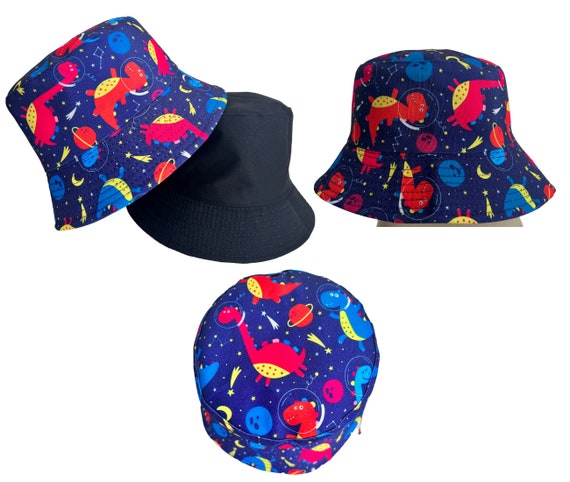 Kids Bucket Hat, Black Bucket Hat, Kids Reversible Black Bucket Hat, Kids Fashion Fisherman Bucket Hat, Black Bucket Hat, Gift for Her Him