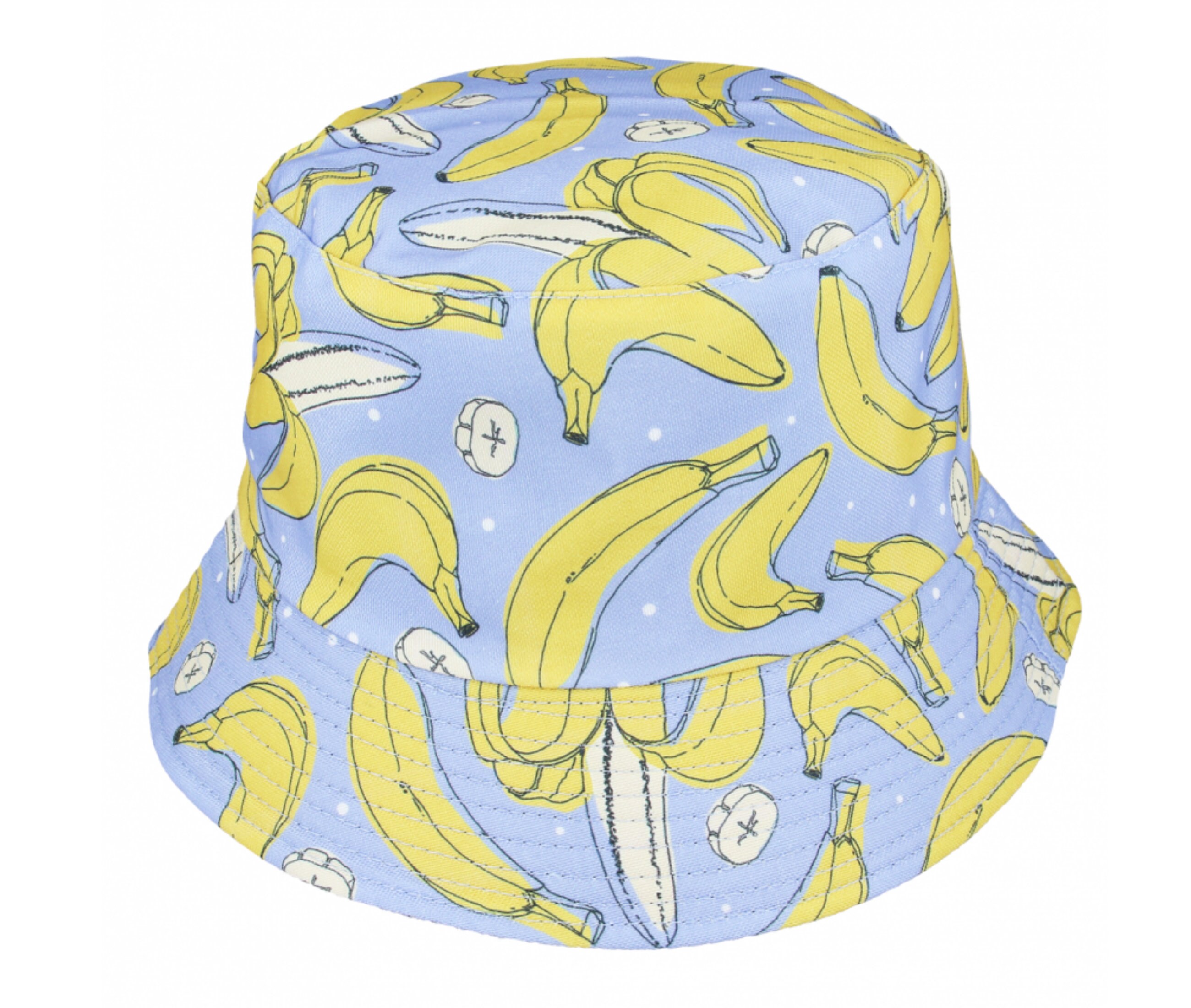 Banana Bucket Hat Reversible Banana Print Pattern Bucket Etsy UK