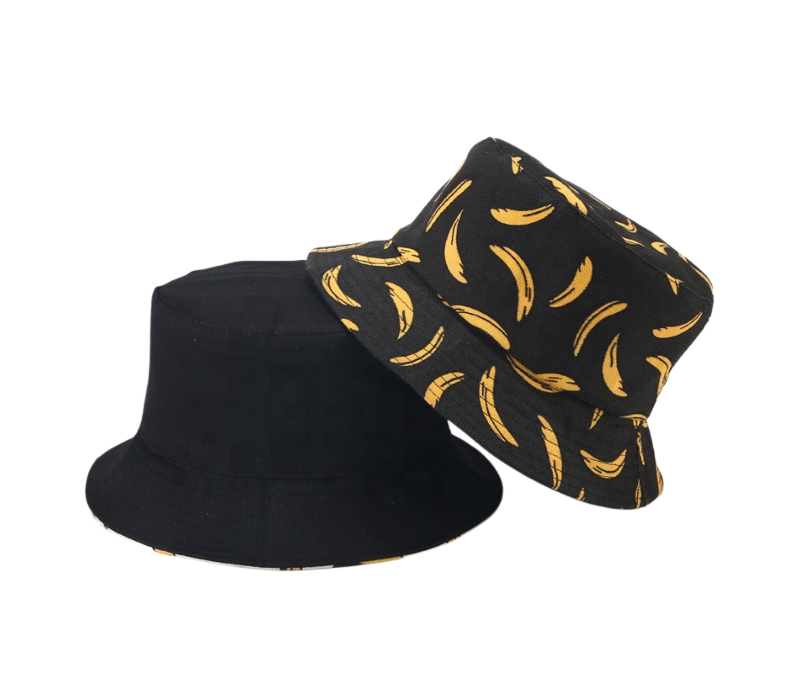 Banana Bucket Hat Reversible Banana Print Pattern Bucket Etsy UK