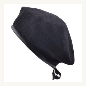 Vintage Wool Military Beret: Classic Unisex Design for Men & Women - Timeless Elegance