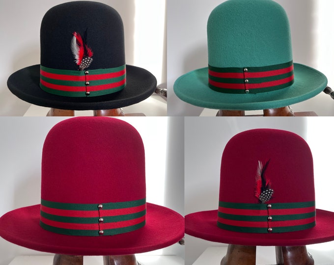 Very Tall Bowler Hat, Sophisticated Tall Bowler Hat, Tall Bowler