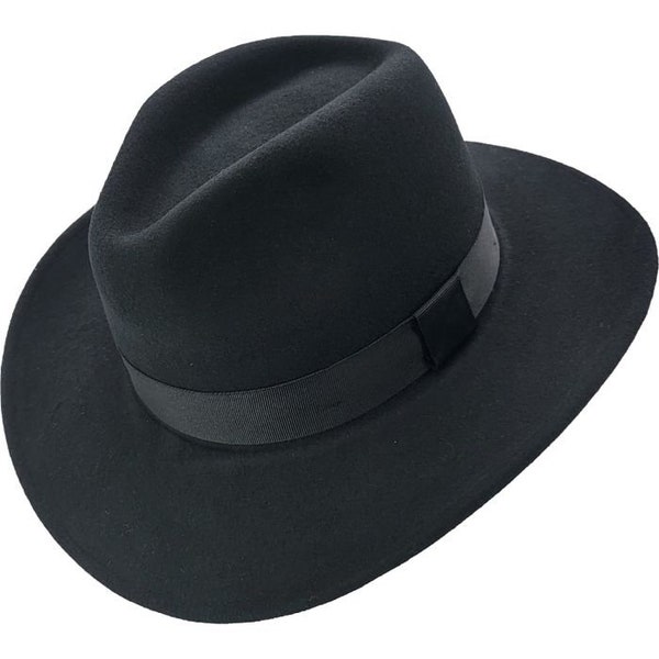 Wide Brim Wool Felt Fedora, Timeless Elegance and Versatile Style for All Seasons