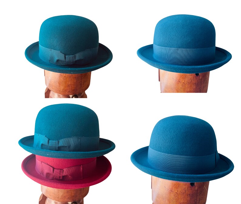 Chapeau melon doux en feutre de laine : design élégant et intemporel Rehaussez votre style avec notre melon doux chic sans effort Acheter maintenant Teal