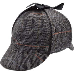 Sherlock Holmes : l'élégance intemporelle du chapeau de traqueur de cerfs Charcoal - Grey