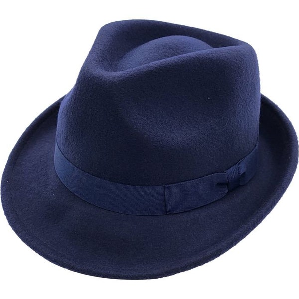 Elevate Your Look with a Classic Wool Felt Trilby Hat - Timeless Style for Every Occasion