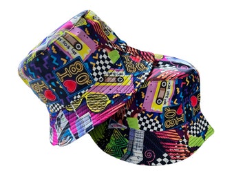 Timeless Style Reversible Bucket Hat: Embrace the 80's Vibe with a Fashionable and Versatile Fisherman Hat