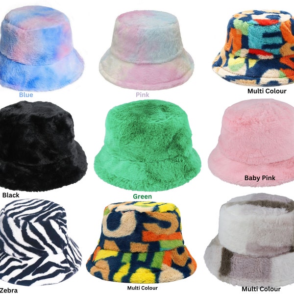 Adoptez l'élégance cosy avec notre chapeau bob pour femmes doux et duveteux - Un accessoire tendance à motif tie-dye pour un look parfaitement duveteux
