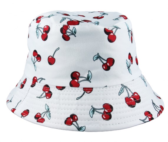 Cherry Blossom Etsy - Bomb, Statement Fashion With a Accessory and Bucket Make Springtime Cherry Hat: Sweet Reversible a the Bold