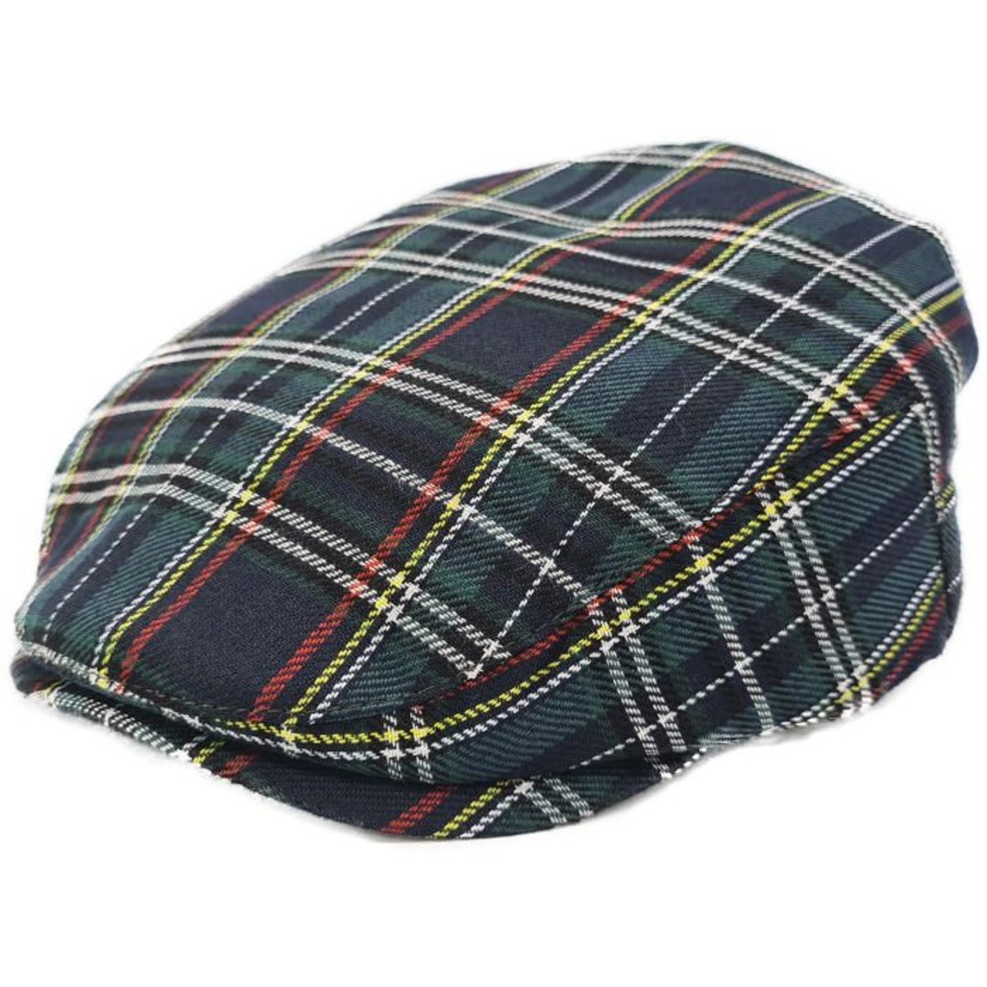Traditional Scottish Flat Cap for Men Classic Tweed Newsboy Driving Cap