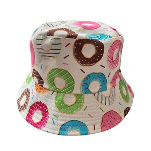 Bucket Hat Bonanza: Discover Doughnut Print, Reversible, and Unisex Fashion with 100% Cotton Fisherman Beach Sun Hat