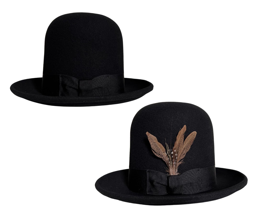 Very Tall Bowler Hat, Sophisticated Tall Bowler Hat, Tall Bowler