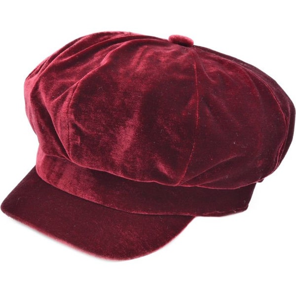 Classic Velvet Newsboy Cap: Timeless Elegance and Luxury in Vintage Style