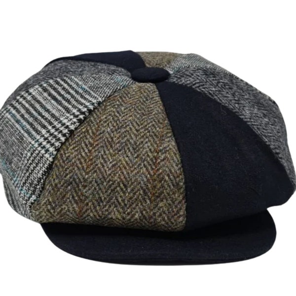 Jackson Big Apple Newsboy Cap, Multicolour 8 panel, Add a Touch of Vintage Via Charm Big Apple Newsboy Cap, Classic Style Comfortable Fit