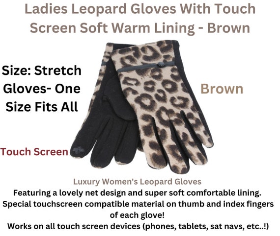 Gants chaud doublé pour femme avec index et pouce tactiles – Offre-Unique