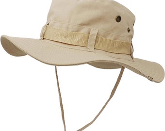 Experimente un safari con estilo con el sombrero de pescador de algodón unisex de ala grande: un gorro versátil y cómodo esencial para aventuras al aire libre