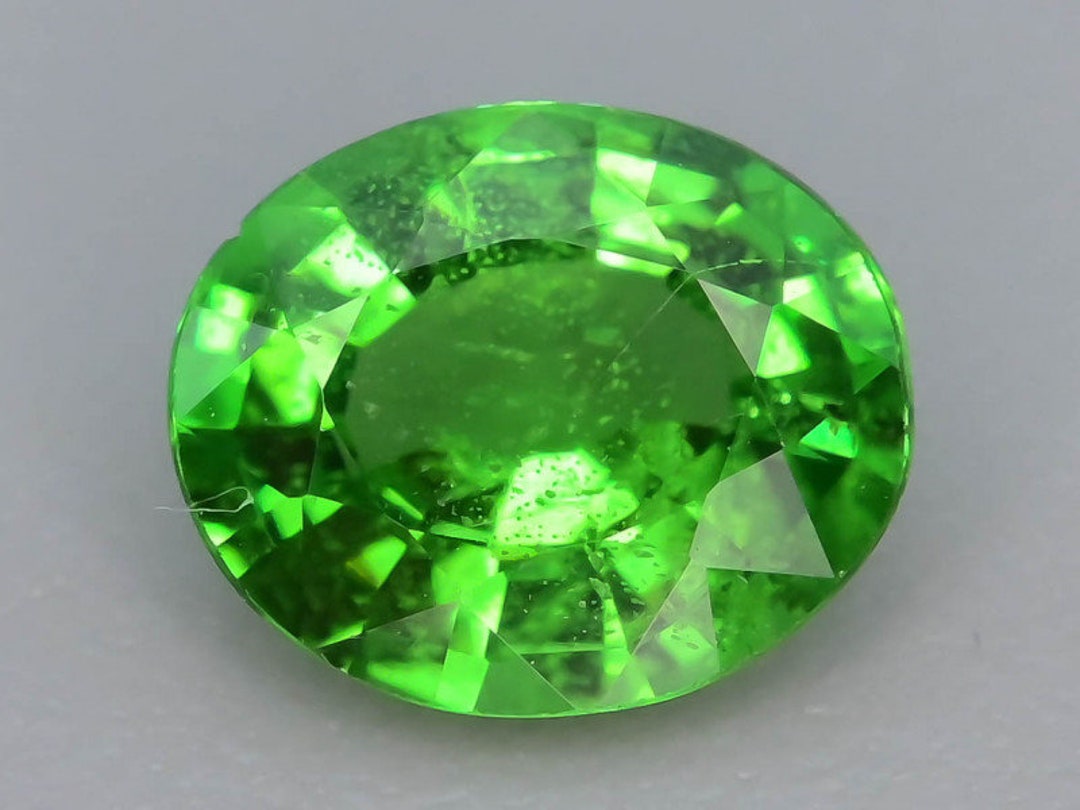 1.00 Ct Leaf Green Tsavorite Garnet | 6.6 X 5.5 X 3.1mm | US Seller - Etsy
