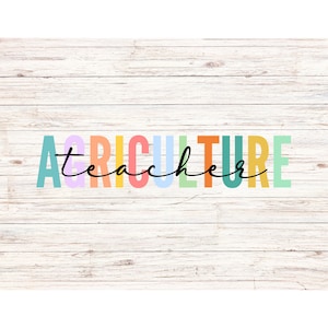 Agriculture Teacher Digital Download