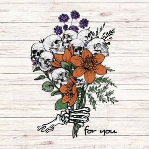 Skull Bouquet Digital Download