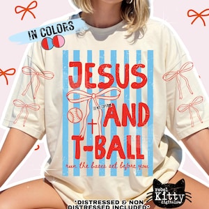 Jezus en T-Ball, png PNGEgg | Trendy christelijke afbeelding (digitale download)