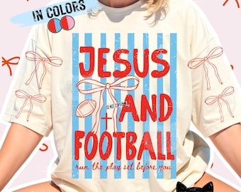 Gesù e il calcio PNG / Grafica cristiana di tendenza (download digitale)