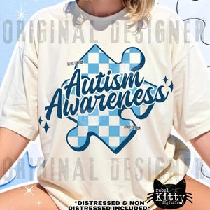 Autism Awareness PNG | SVG | Trendy | Asd | Ribbon | Puzzle | Autism Month | Shirt | DTF | Sublimation