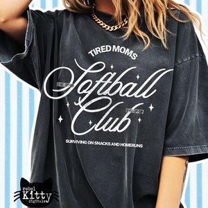 Tired Moms Softball Club PNG | SVG | Loud and Proud | Softball Mom | Trendy Softball | Softball Season | Game Day | DTF | Sublimation image 3