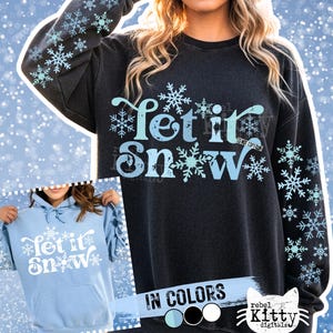 Let It Snow PNG | Trendy Winter | Sleeve Design | Snowflake | Hello Winter | Freezin Season | Freezing 24/7 | Popular | DTF | Sublimation