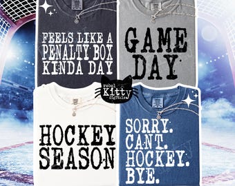 Hockey Bundle PNG | Trendy Hockey | Hockey DTF | Hockey Season | Hockey Vibes | Game Day | Trendy Sports | Sublimation | DTF
