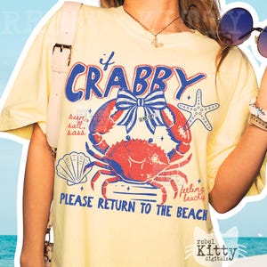 Wenn Crabby Bitte Kehre zum Strand PNG | Trendy | Frühlingsferien | Sommer | Strand | Küsten | Maritim | Urlaub | DTF | Sublimation