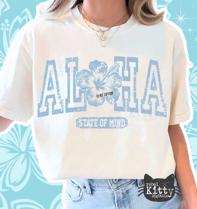 Aloha PNG | Trendy Hawaiian Design (digital Download) - Etsy