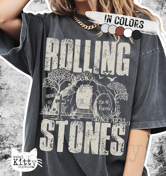 Rolling Stones Since AD 33 PNG | Trendy Easter | He Is Risen | Christian Easter | Jesus | Jesus Shirt | Retro | Resurrection | Sublimation