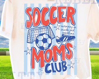 Soccer Moms Club PNG | Trendy Soccer Graphic (Digital Download)