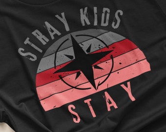 Stray Kids Stay Retro Sunset unisex shirt, Stray Kids shirt, Stay shirt, Stray Kids fan shirt, Stay fandom shirt, Stray Kids kpop, kpop gift
