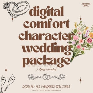 Paquete de boda con personajes de Comfort (¡Todos los fandoms son bienvenidos, resultados rápidos!)