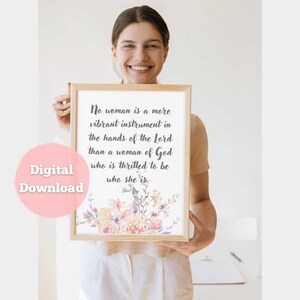 Sheri Dew Inspirational Quote Wall Art Printable, Digital Download, Motivational Poster, Quotes about Women, Womanhood, Christian Quote