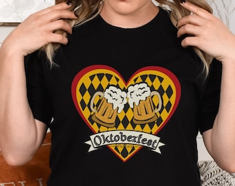 Oktoberfest-t-shirt Oktoberfest-t-shirt Ölfestival Ölälskare Prost Tysk Tyskland Oktoberfest-outfit Höst-t-shirt Tysk festival