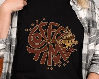 Coffee Time T-Shirt Coffee Lovers Shirt Cute Retro Coffee T shirt Coffee Addiction shirt