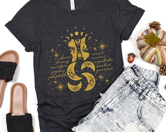 Hemelse sterrenbeeld Vissen persoonlijkheid shirt, Vissen cadeau astrologie shirt Vissen verjaardag Vissen meisje Zodiac T shirt