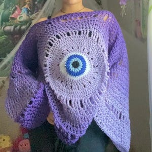 Crochet Eye Sweater/Pullover