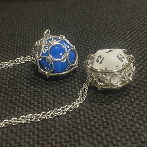 Caged D20 Chainmaille Pendant - Destai