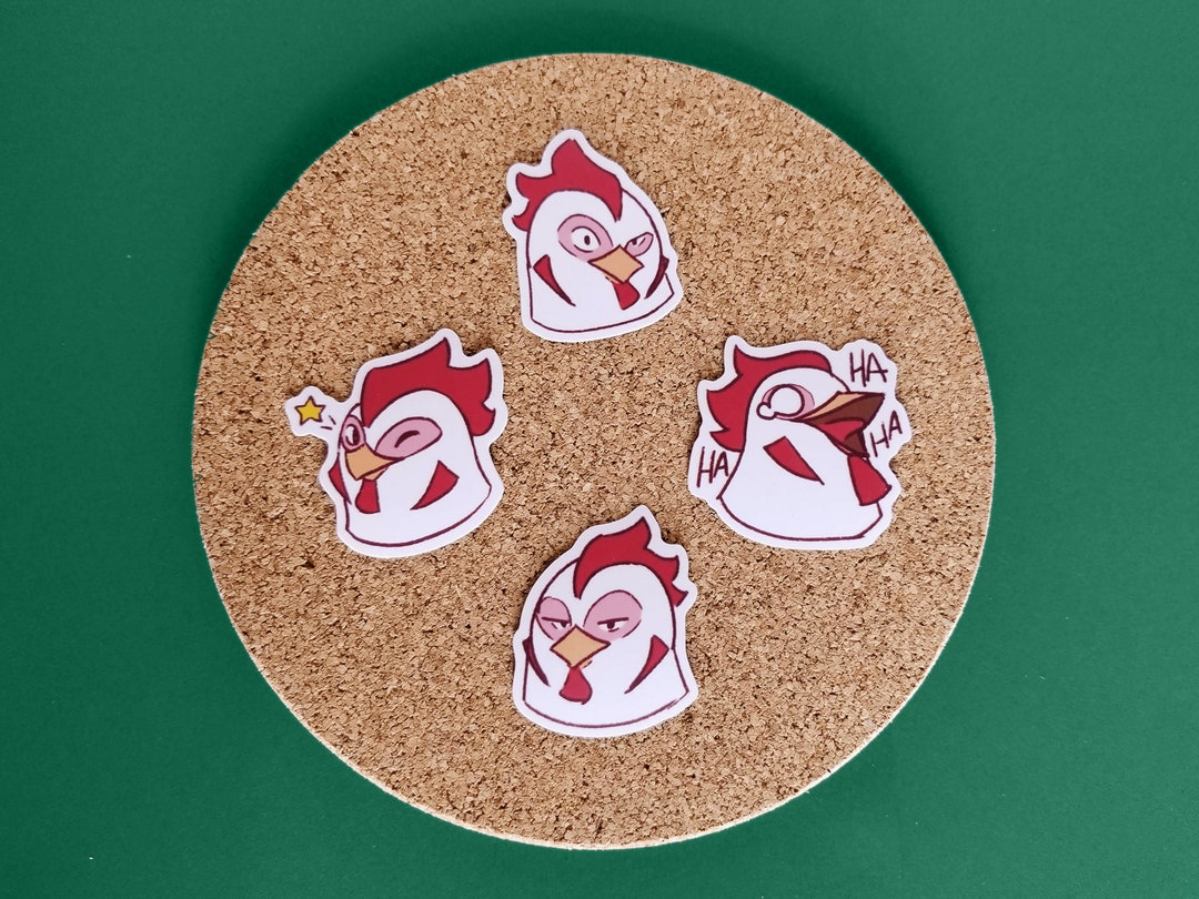 Cute Chicken Matte Vinyl Sticker Pack - Etsy