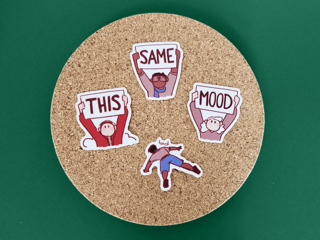 Custom Reaction Sticker Reactions Matte Vinyl Cute Sticker Pack - Etsy