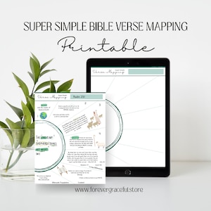 SUPER SIMPLE Bible Verse Mapping Printable Template