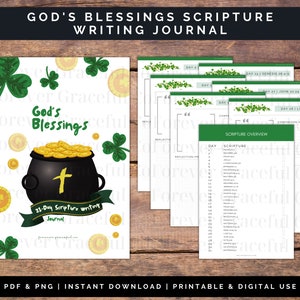 God&#39;s Blessings 31- Day Scripture Writing Journal