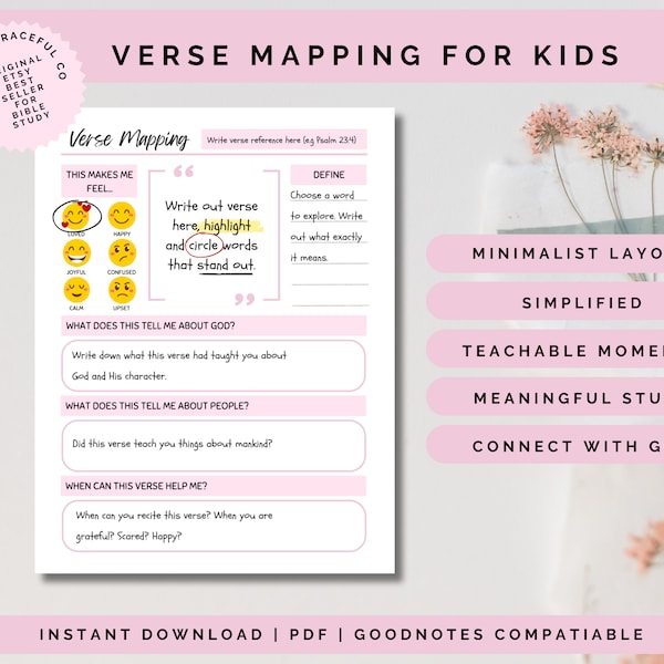 Children's Verse Mapping Template