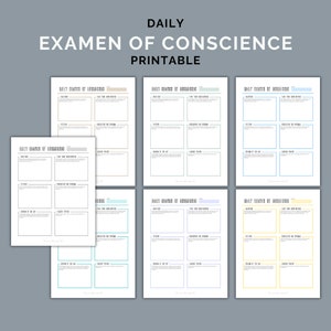 Catholic Daily Examen of Conscience - Etsy