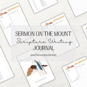 Sermon on the Mount 30 day Scripture Writing Journal